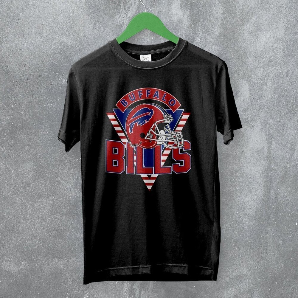 Buffalo Bills Old School American Football Fan Team Graphic Retro T-Shirt 152